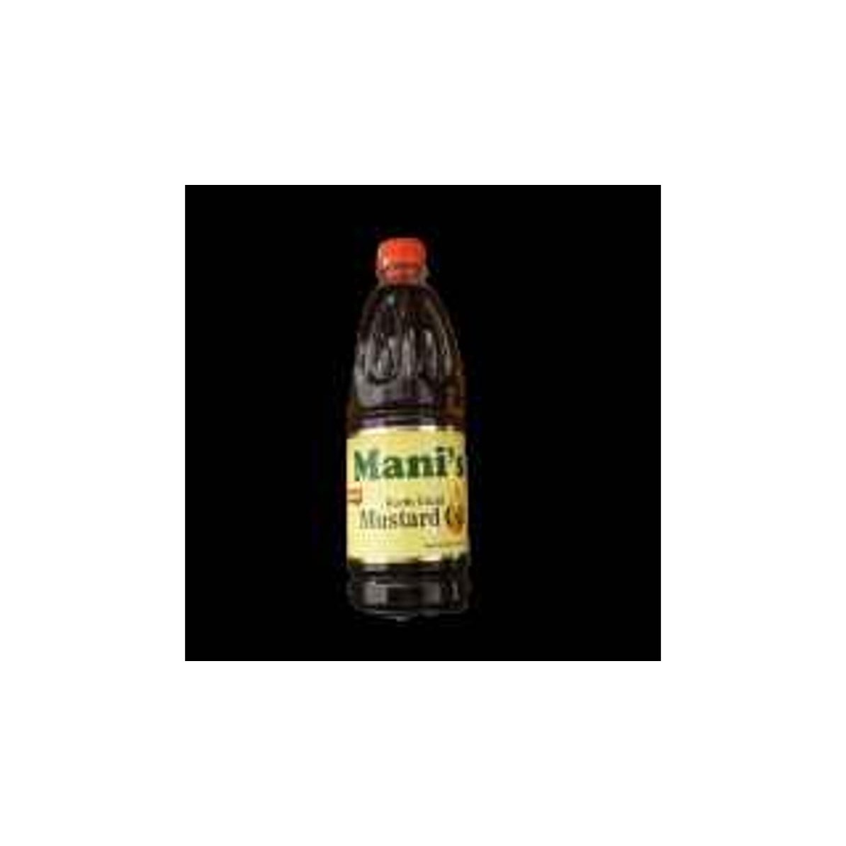 Mani's Kachi Ghani Mustard Oil 1 LTR