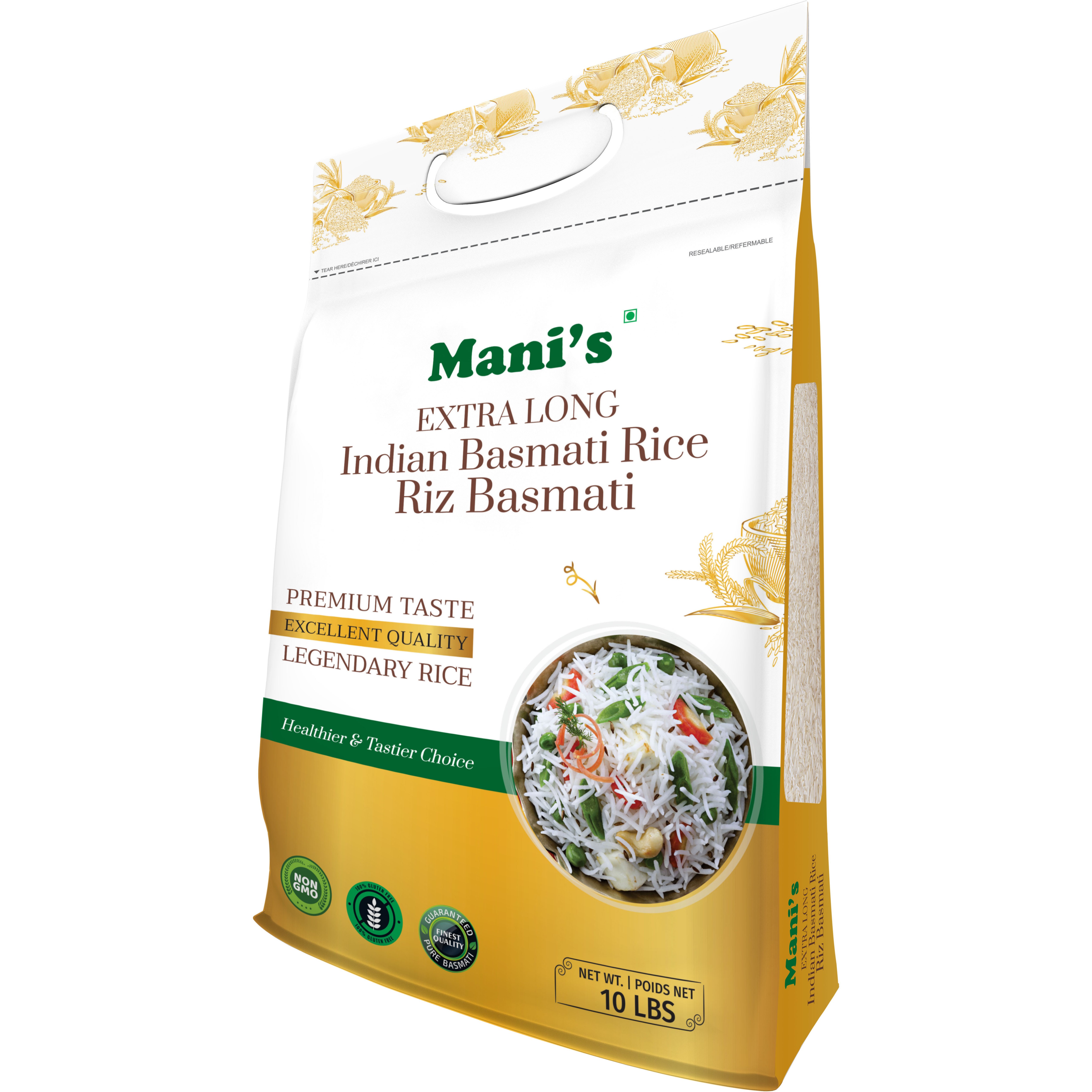 MANI EXTRA LONG INDIAN BASMATI 10 LBS