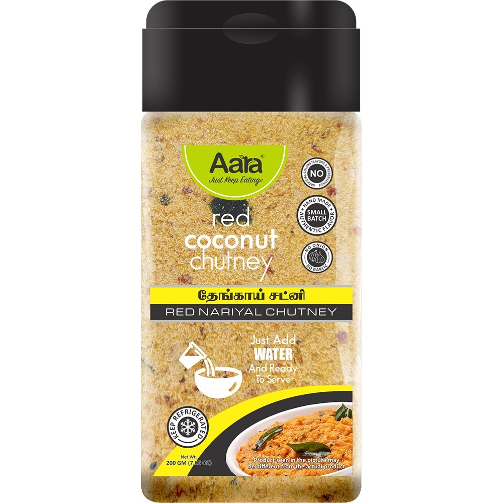AARA RED COCONUT CHUTNEY POWDER 200 GM