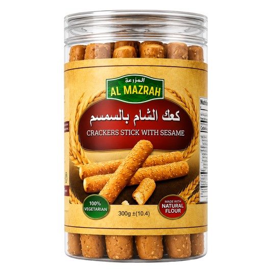Al Mazrah Crackers Sticks Sesame 350 GM 350 GM