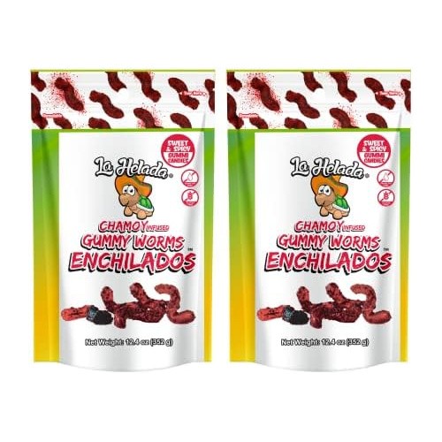 LA HELADA GUMMY WORMS SPICY              12.4 OZ