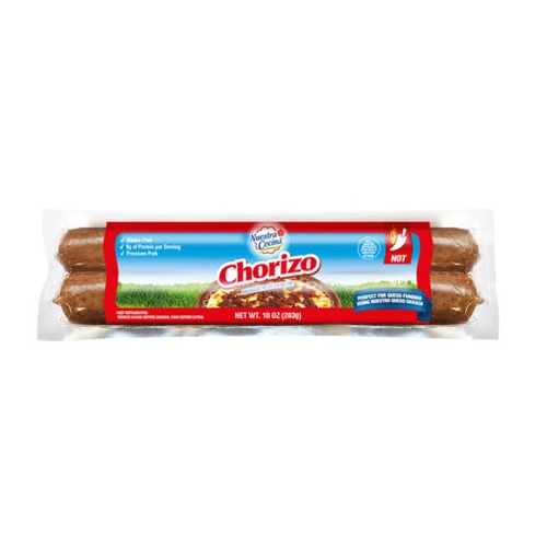 NUESTRA COCINA HOT BEEF CHORIZO          10 OZ