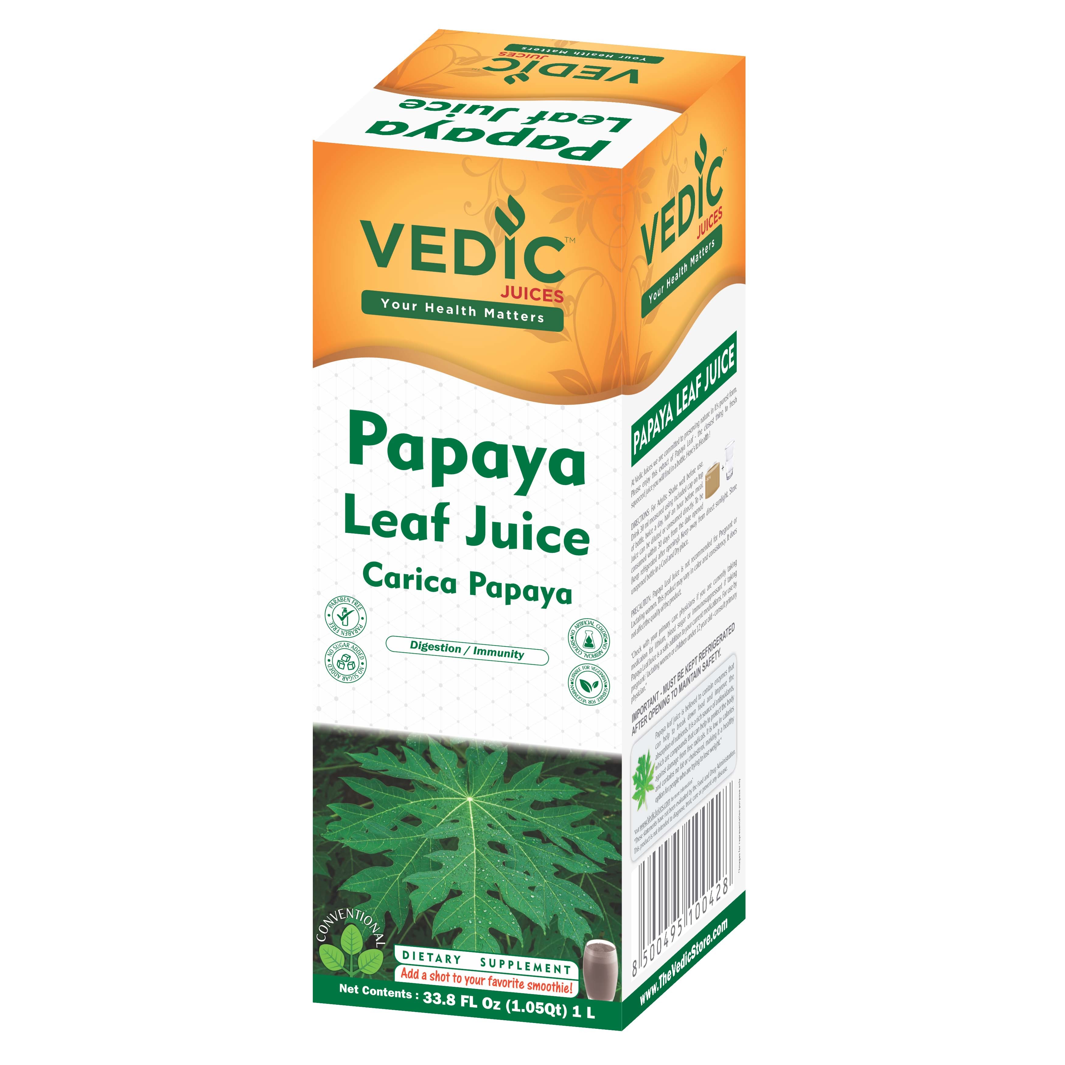 VEDIC PAPAYA LEAF JUICE 1 LTR
