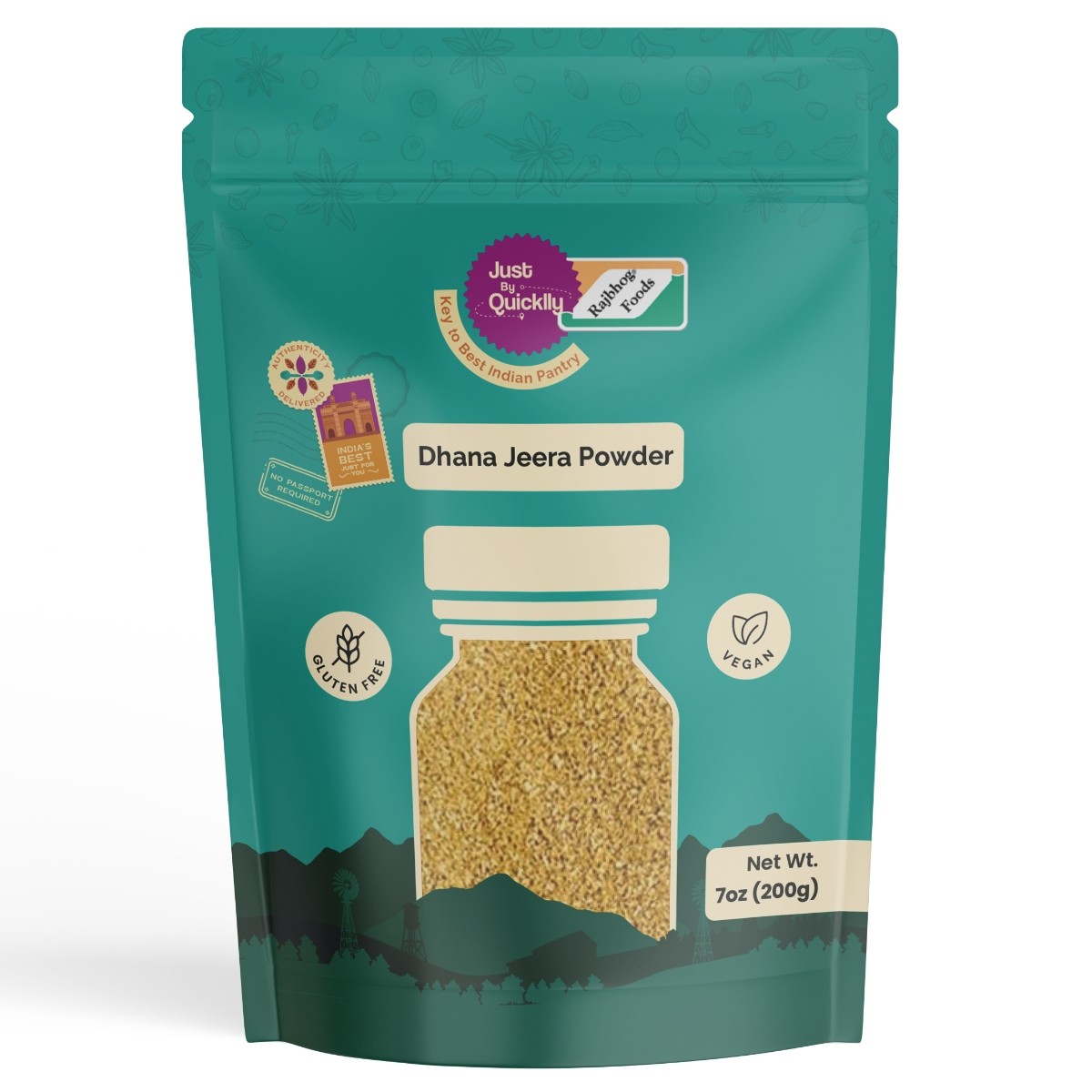 Just By Quicklly Dhana Jeera Powder  7 OZ