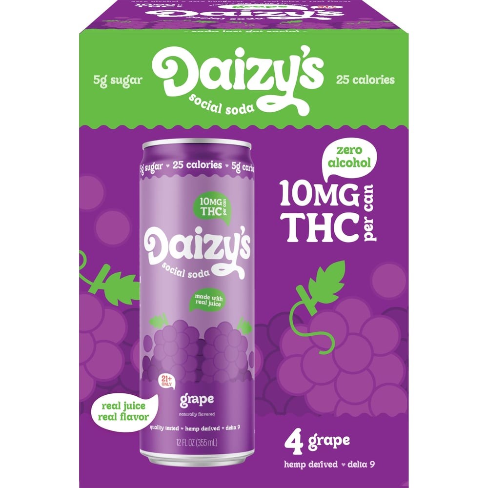 Daizy THC Drink Grape 12 FLOZ
