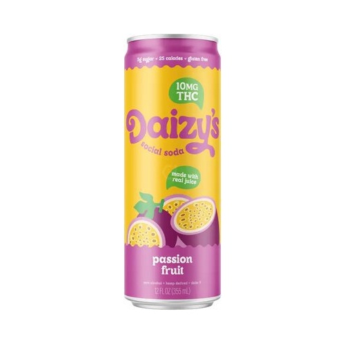 Daizy Thc Drink Passion Fruit 12 FLOZ