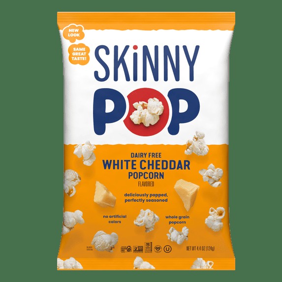 SKINNY POP CORN GF WHITE CHEDDAR 4.4 OZ