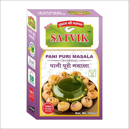 SATVIK PANI PURI MASALA 100 GM