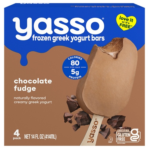 YASSO CHOCOLATE FUDGR BARS               4 COUNT