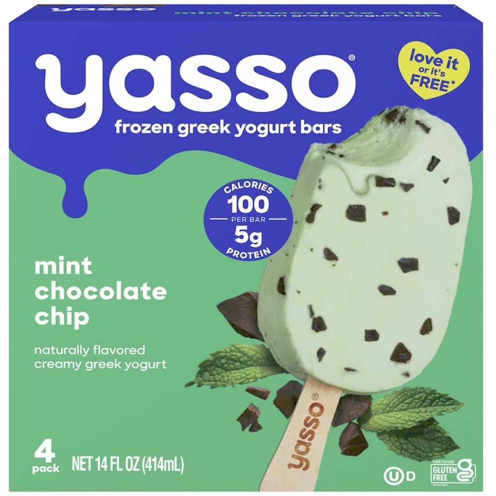 YASSO YGRT BAR MINT 3.5 OZ