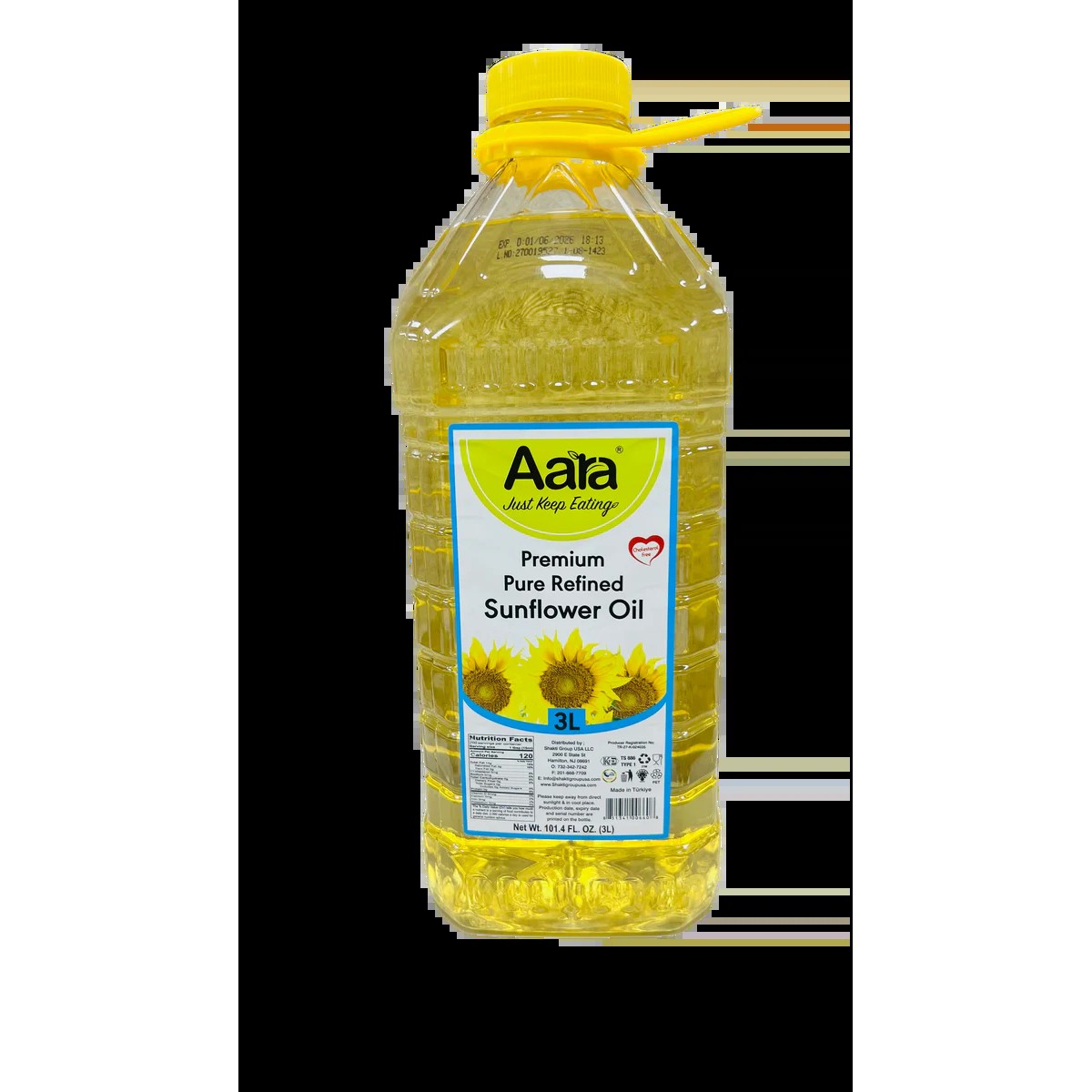 Aara Sunflower Oil 3 LTR
