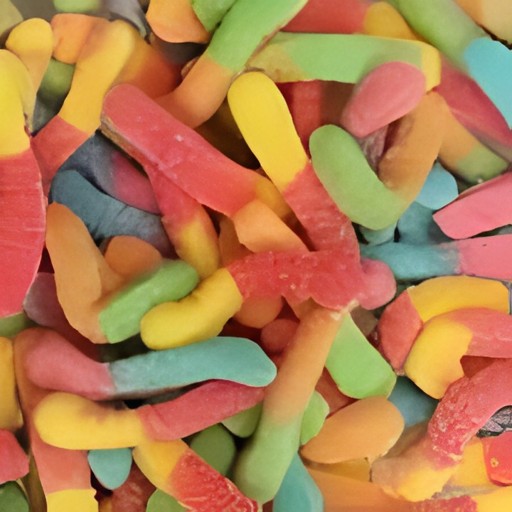 CANDYLICIOUS GUMMY WORMS 8 OZ