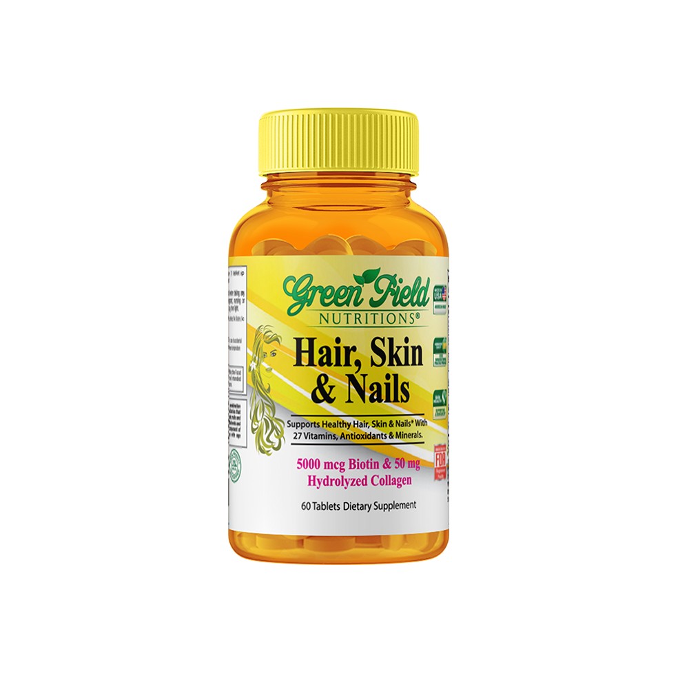 GREEN FIELD Hair & Skin 60 Count