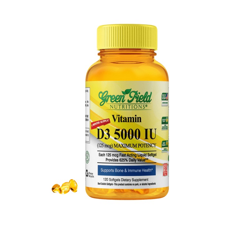 GREEN FIELD Vitamin D 120 Count