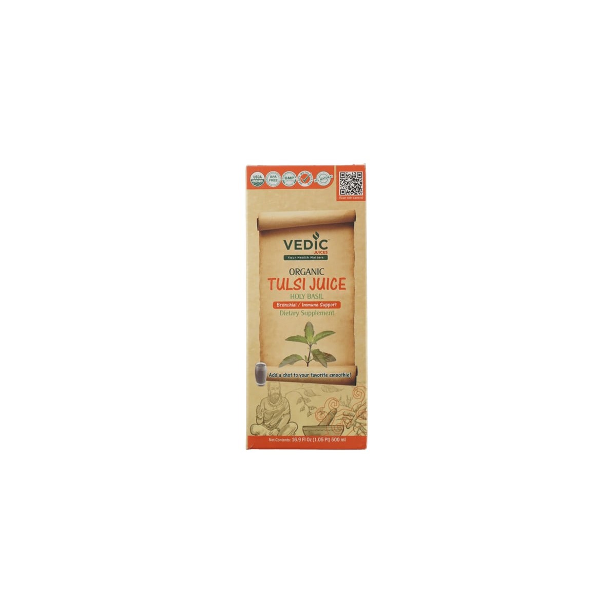 VEDIC ORG TULSI JUICE 500 ML