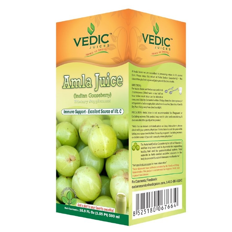 VEDIC AMLA JUICE REGULAR 500 ML