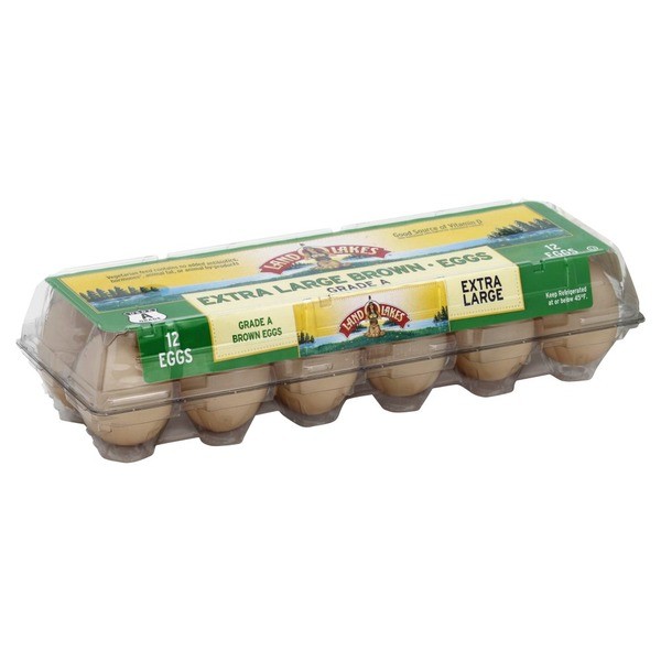LAND OF LAKES EX LARGE BROWN EGGS 1 DOZEN