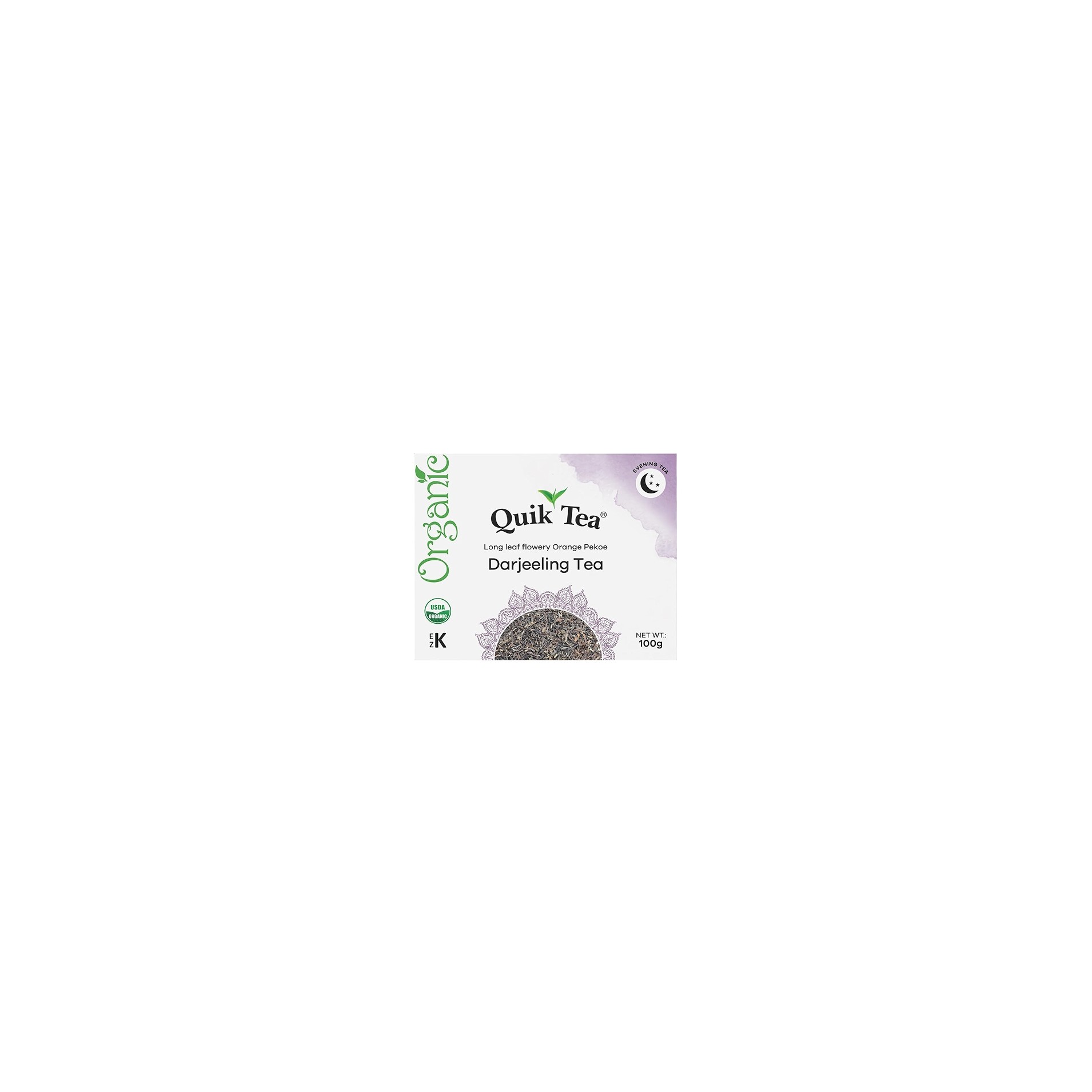 Quic Tea Organic Darjeeling Tea 100 GM