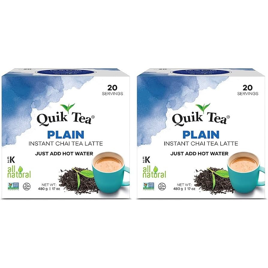 QuikTea Plain Chai Tea Latte 20 BAG