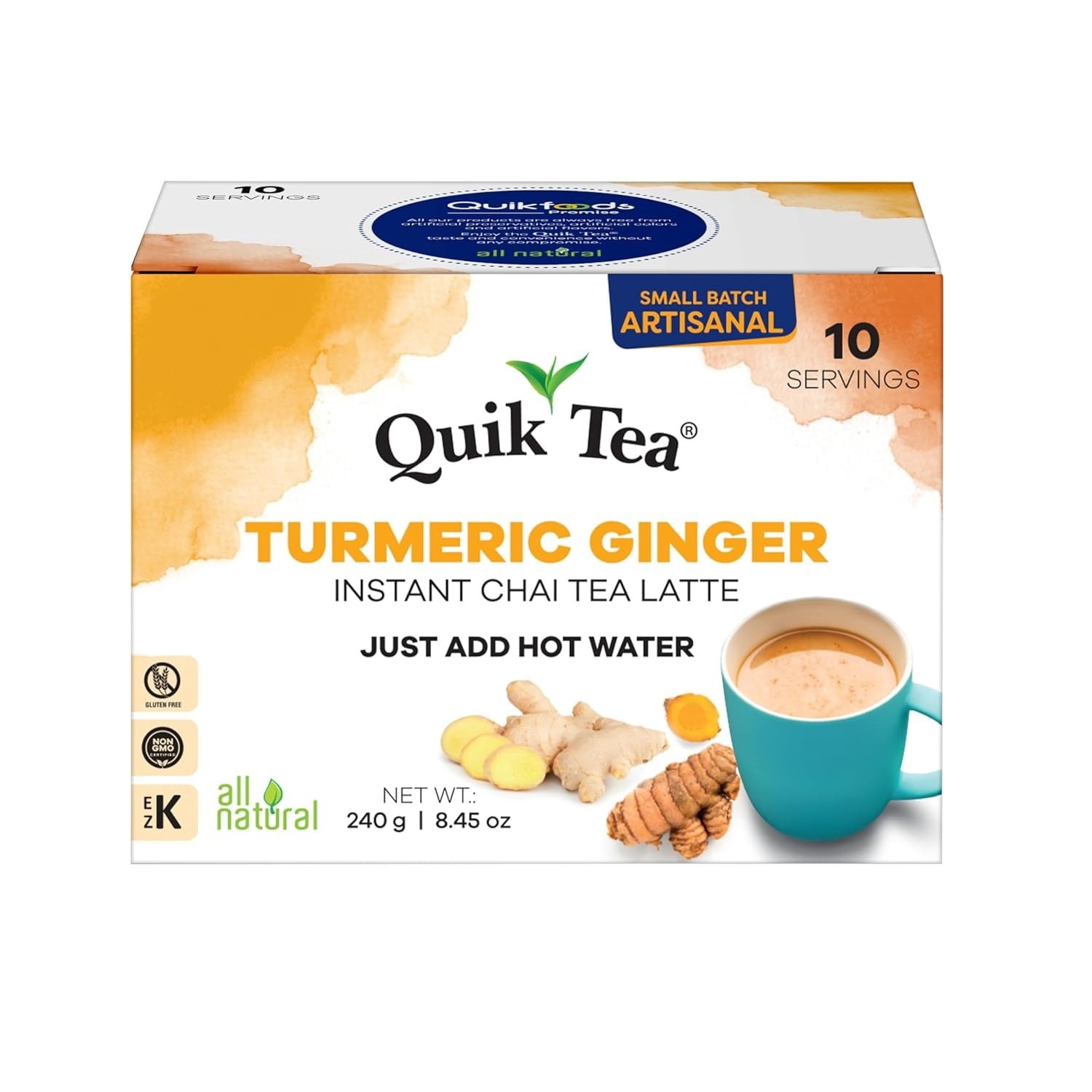 QUICK TEA TURMERIC GINGER CHAI LATTE 240 GM