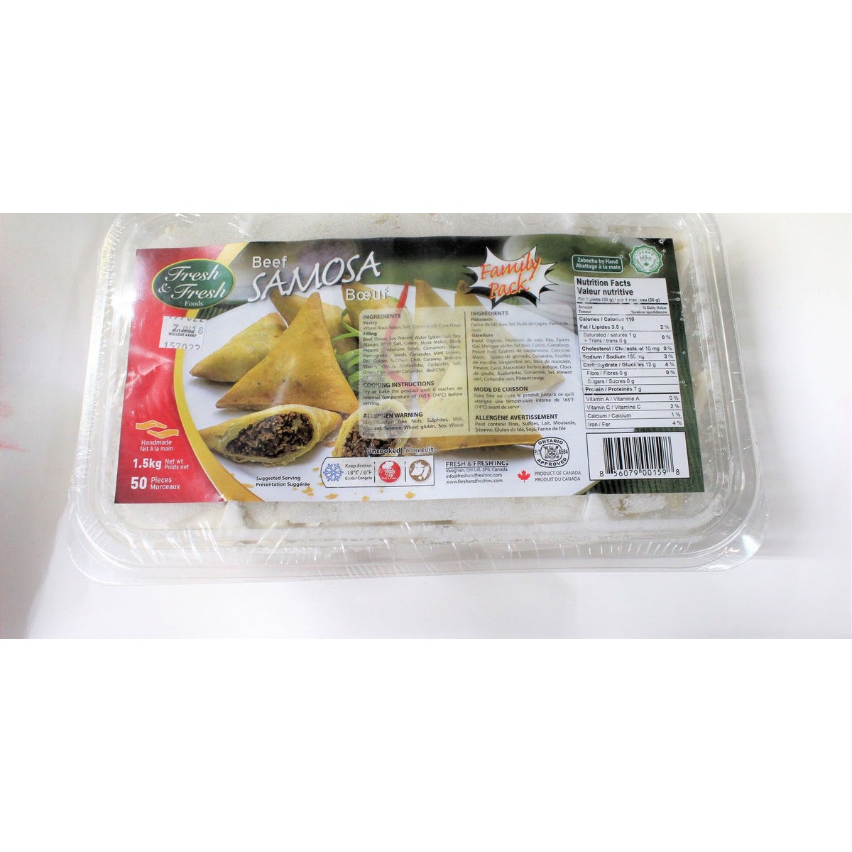 Al Azeem Beef Samosa 50 PCS
