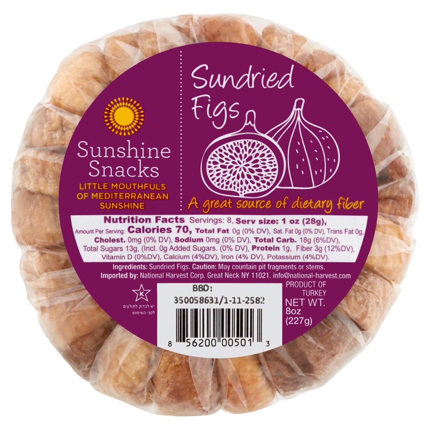SS Sundried Figs 8 OZ
