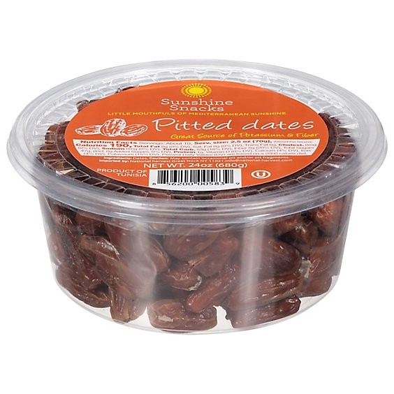 Sunshine Pitted Dates 24 OZ