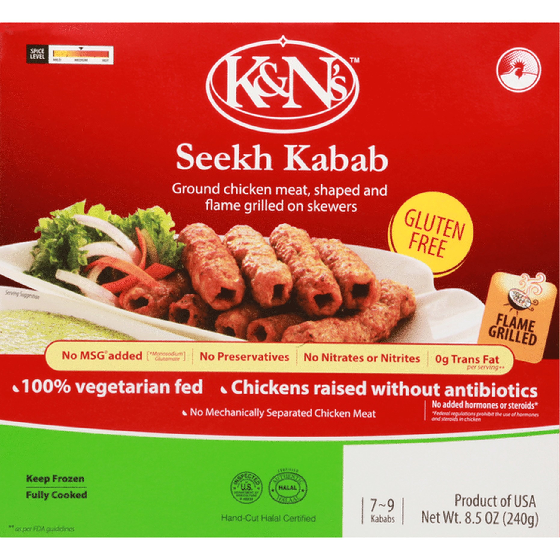 KN SEEKH KABOB 8.5 OZ