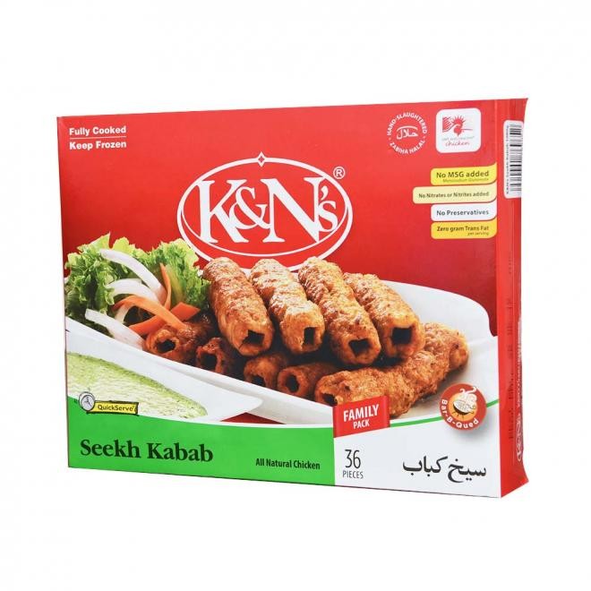 K&N CHICKEN SEEKH KABAB FAMILY PACK 454 GM