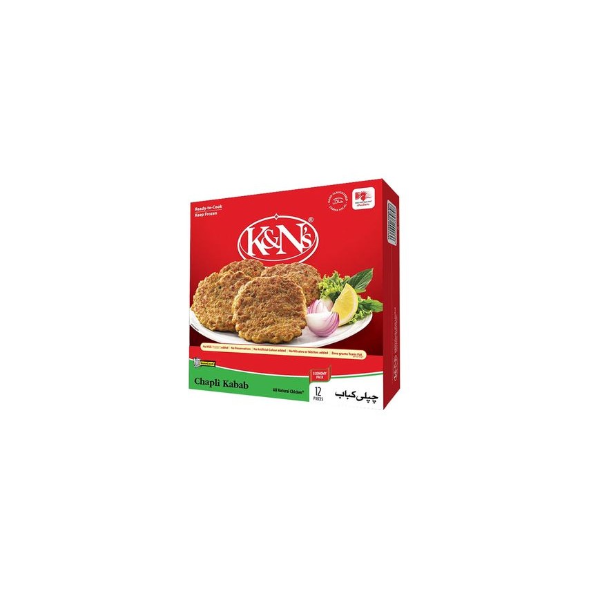 K&N CHICKEN CHAPLI KABAB FAMILY PACK 580 GM