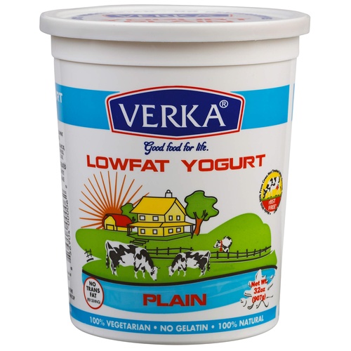 Verka Lowfat Yogurt 4 LBS