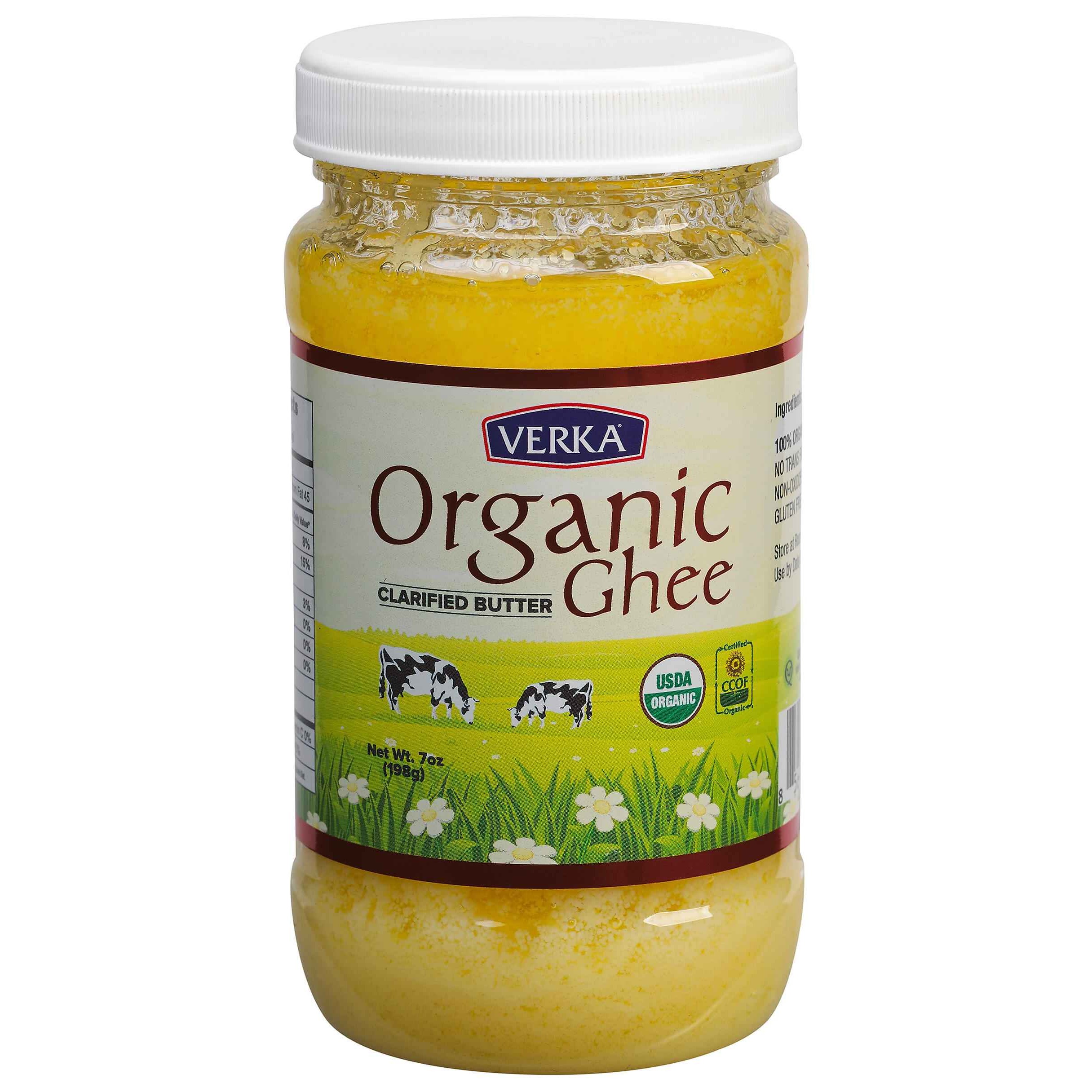 VERKA ORGANIC GHEE CLARIFIED BUTTER 7 OZ