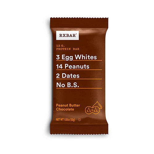 Rxbar Protein Bar, Peanut Butter Chocolate 52 GM