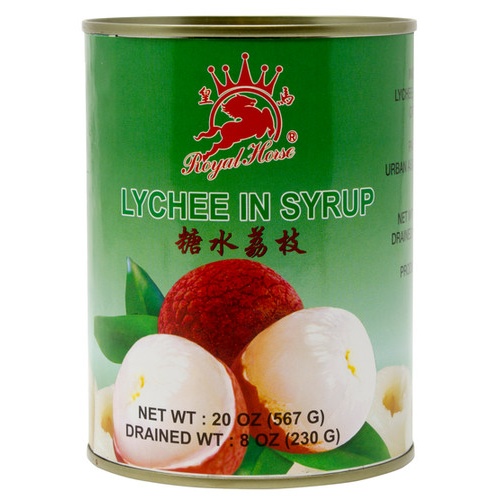 ROYAL HORSE LYCHEE IN SYRUP              20 OZ