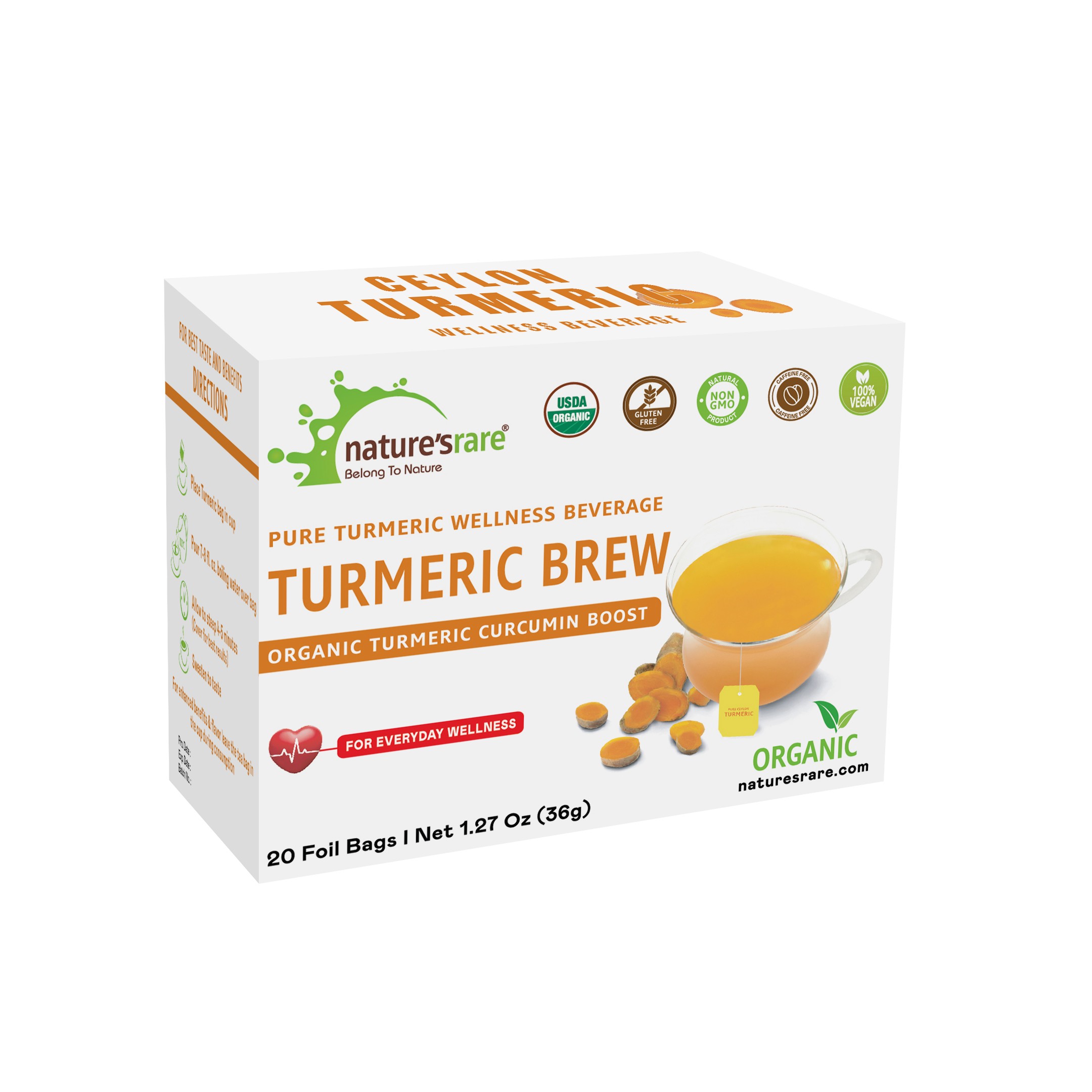 Natures Rare Turmeric Brew  36 GM