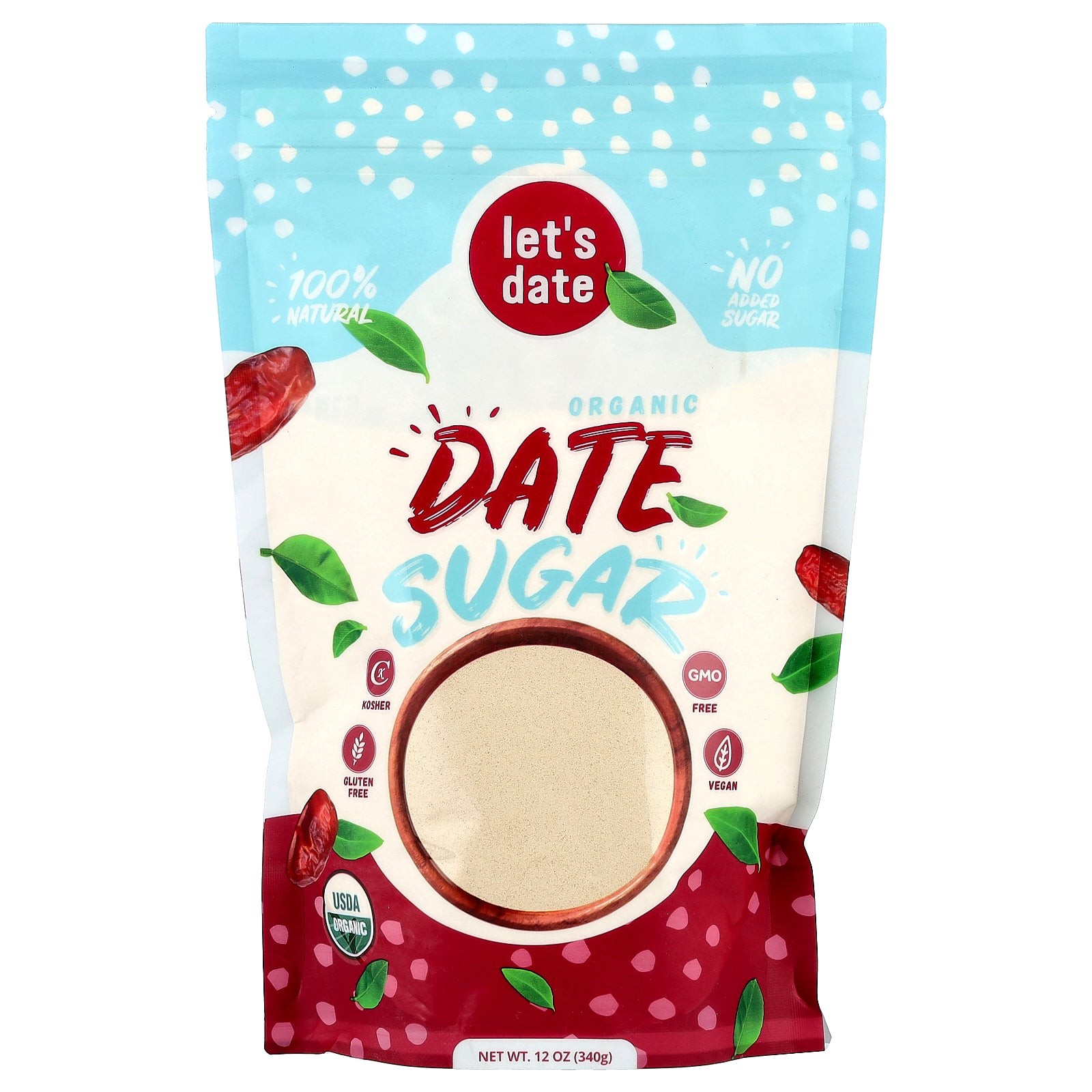 LetsD Org Date Sugar 340 GM