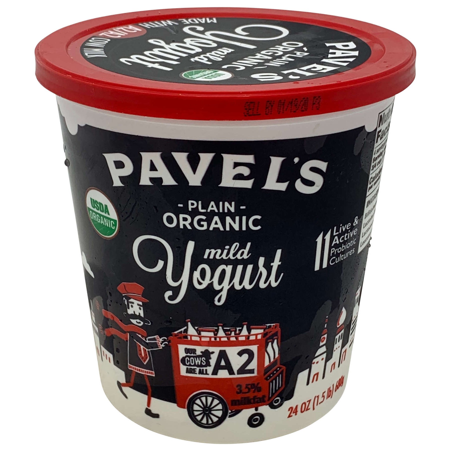 PAVEL'S YOGURT ORGANIC 24 OZ