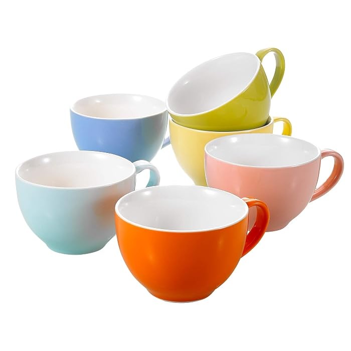 COLOURFUL COFFEE / TEA 12 PCS
