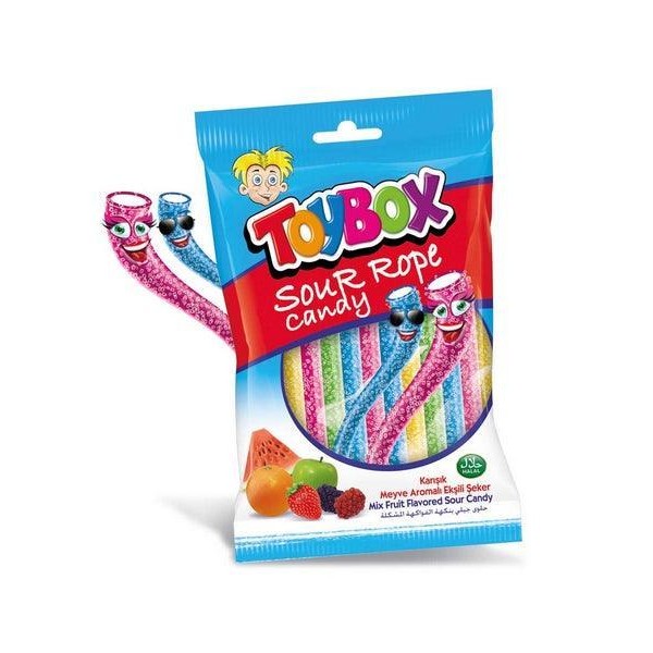 Toybox Sour Rope Candy 80 GM