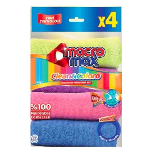 MACROMAX MICRO FIBER CLOTH               4 COUNT