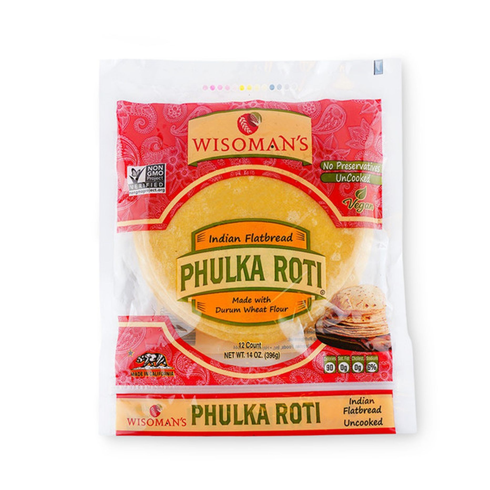 WISOMAN PHULKA ROTI 14 OZ