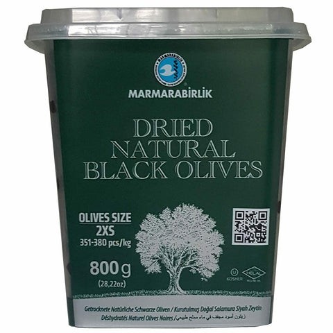 NATURAL BLACK OLIVES 800 GM