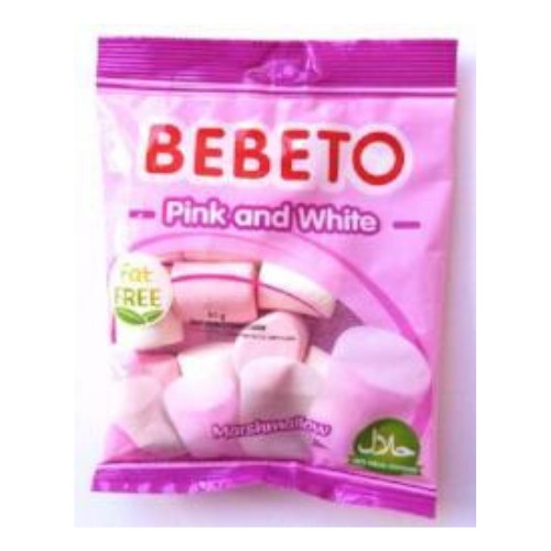 MARSHMALLOW PINK & WHITE BEBETO 275 GM