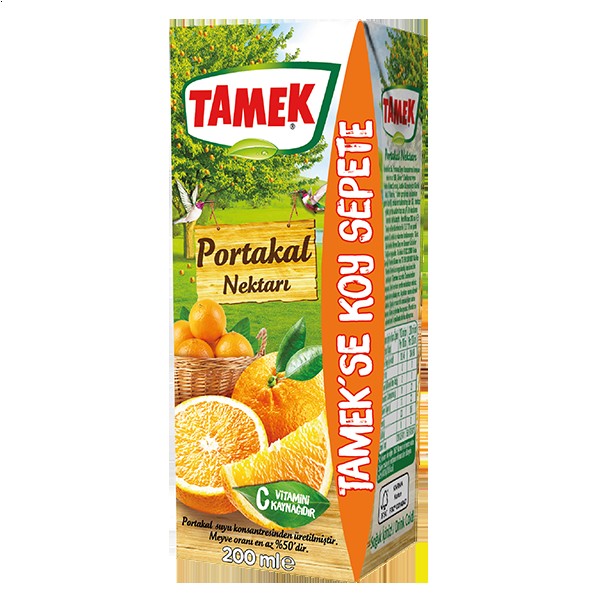 TAMEK ORANGE JUICE  200 ML