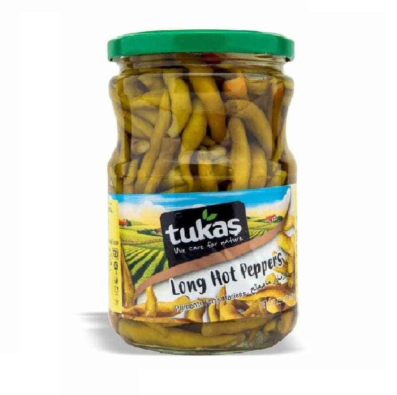 PICKLED LONG HOT PEPPERS TUKAS 720 GM