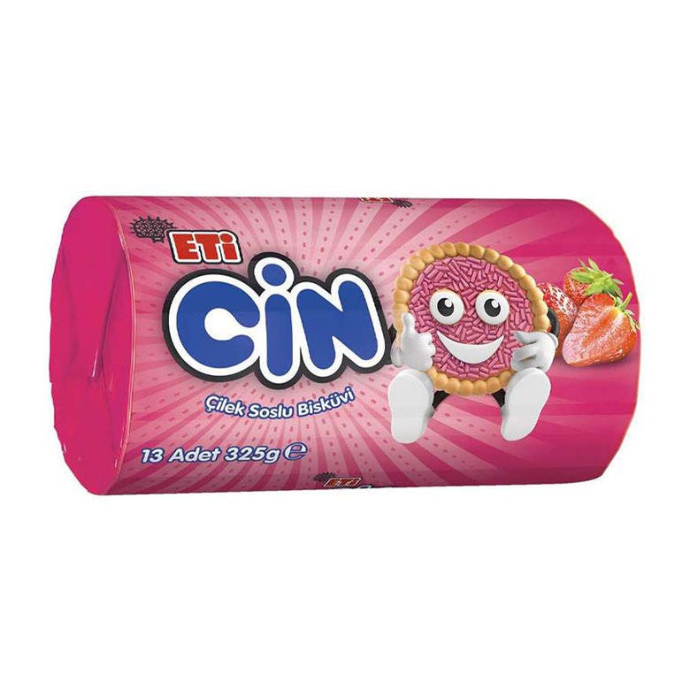 Eti Cin Strawberry Biscuit 325 GM