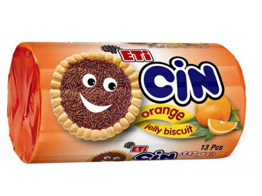 Eti Cin Orange Jelly Biscuits 377 GM