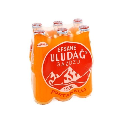 ULUDAG GAZOZ ORANGE DRINK 6 PCS
