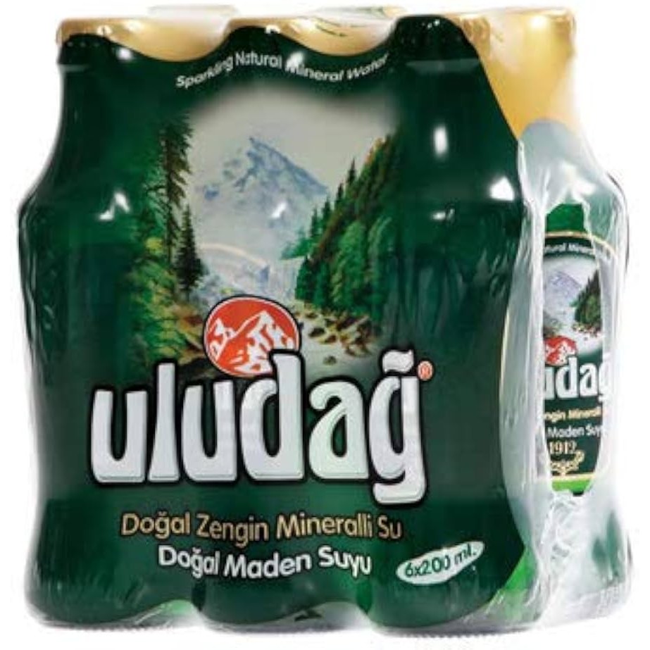 ULUDAG NATURAL SPARLING MINERAL WATER 6 PCS