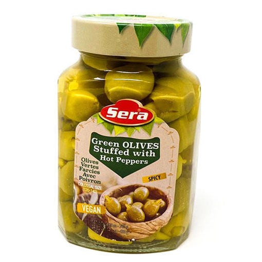 Sera Green Olives Peppers 800 GM